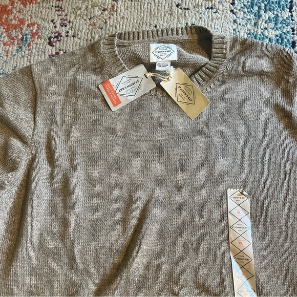 St. John’s bay crewneck sweater tan size XL - Picture 2 of 5